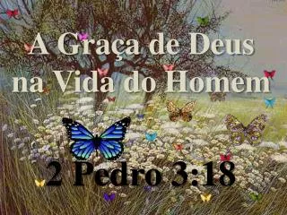 a gra a de deus na vida do homem