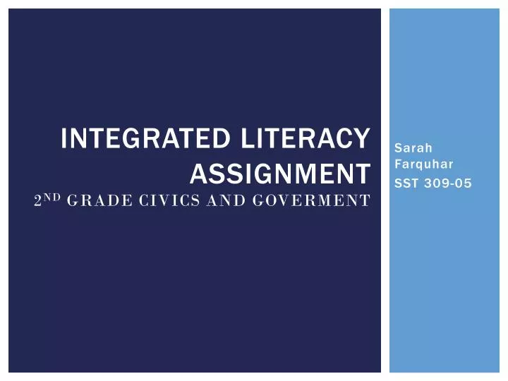 integrated literacy assignment 2 nd grade civics and goverment