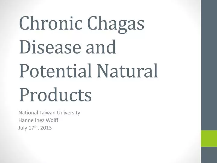 chronic chagas disease and potential natural products