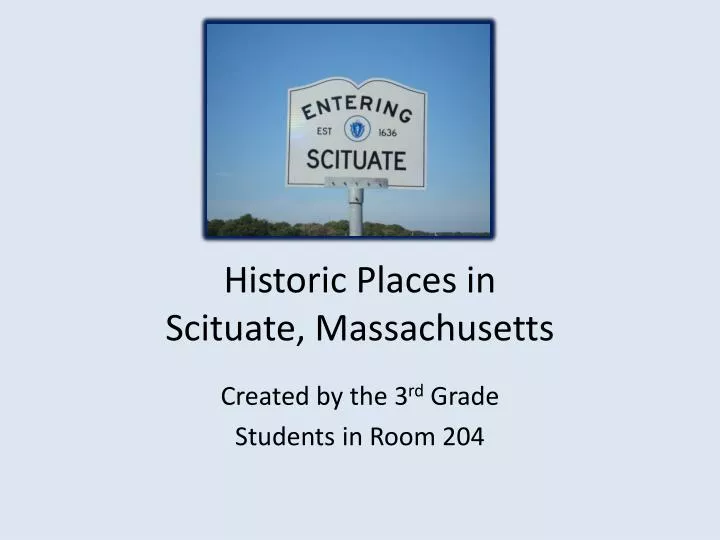 historic places in scituate massachusetts