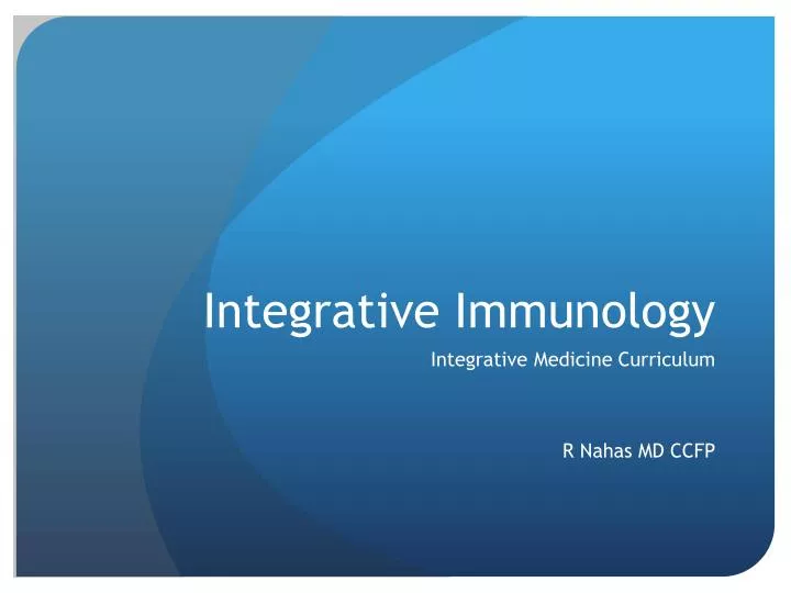 integrative immunology