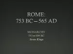 ROME: 753 BC – 565 AD - slide 1