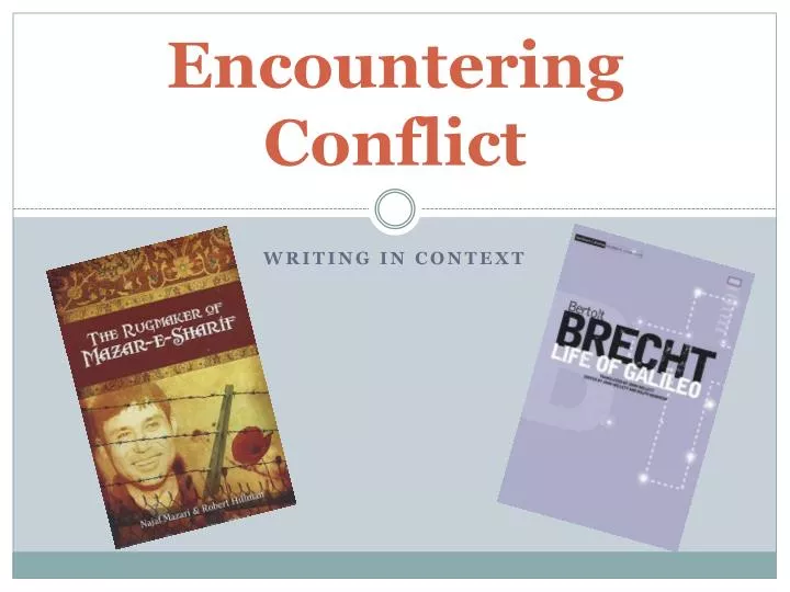 encountering conflict