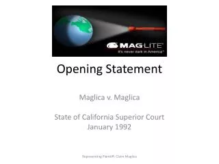 Opening Statement