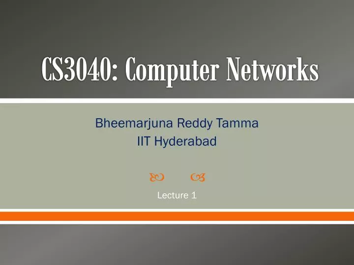 cs3040 computer networks