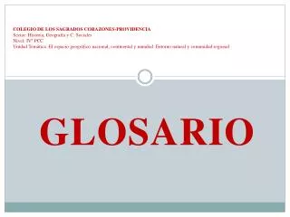 glosario