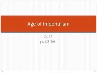 age of imperialism