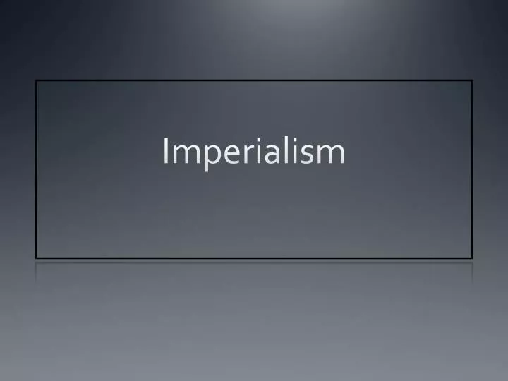 imperialism