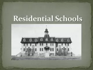 Residential Schools