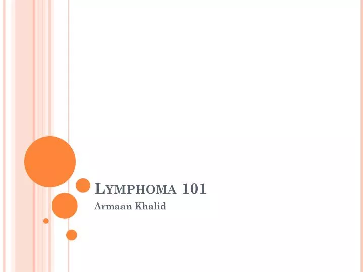 lymphoma 101