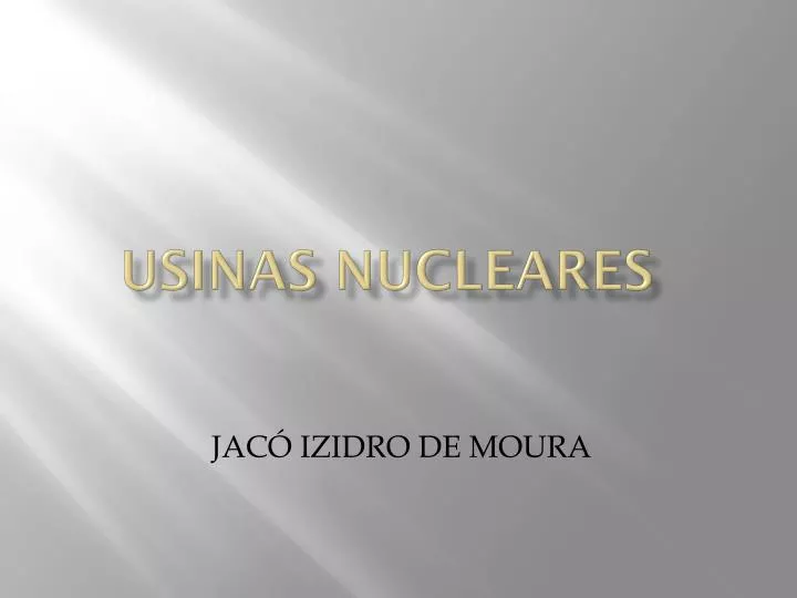 usinas nucleares