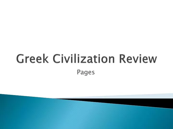 greek civilization review