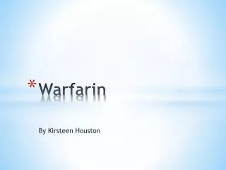 Warfarin