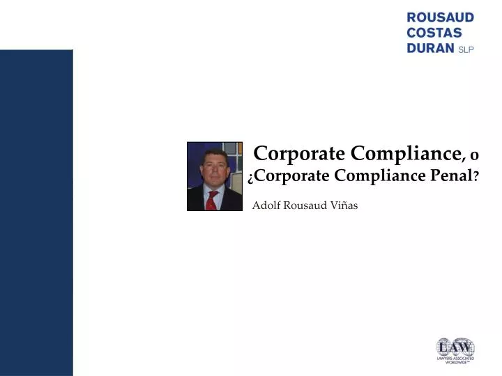 corporate compliance o corporate compliance penal