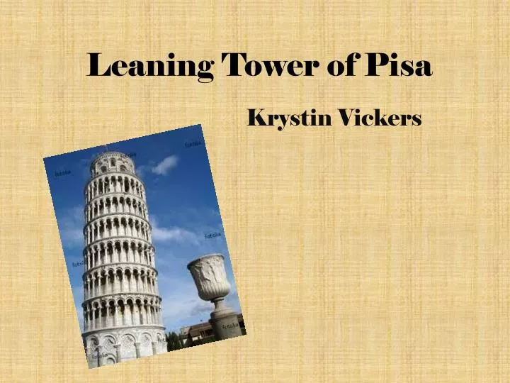 leaning tower of pisa