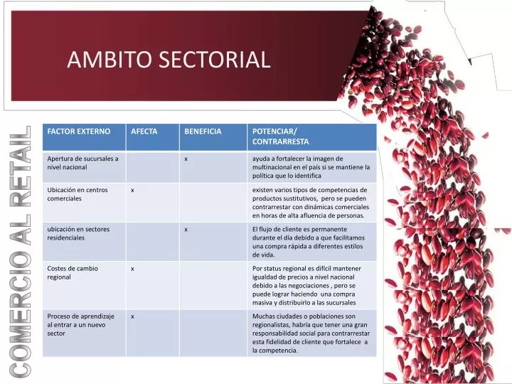 ambito sectorial