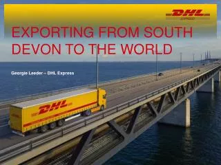 Exporting from South devon to the world