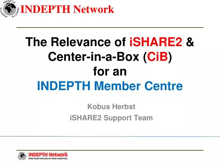 the relevance of ishare2 center in a box cib for an indepth member centre