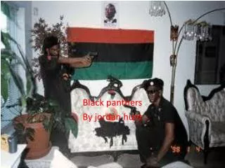 Black panthers By jordan hunt