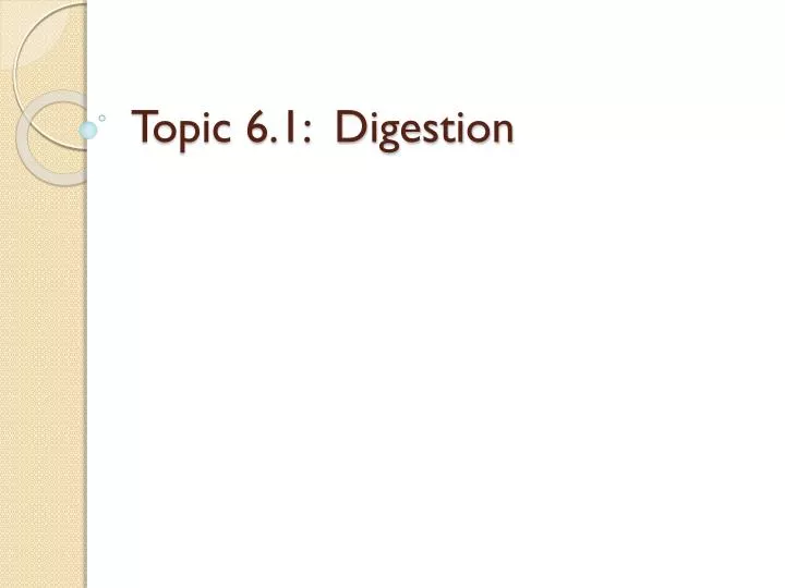 topic 6 1 digestion