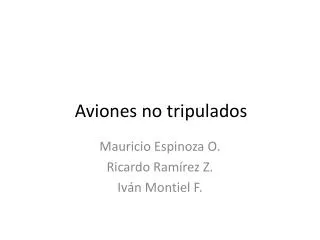 aviones no tripulados