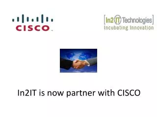 In2IT is now partner with CISCO