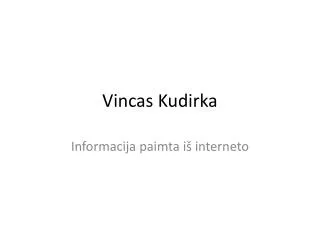 vincas kudirka
