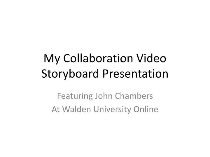 my collaboration video storyboard presentation