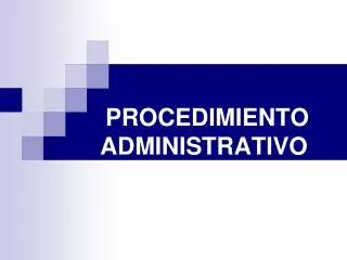 procedimiento administrativo
