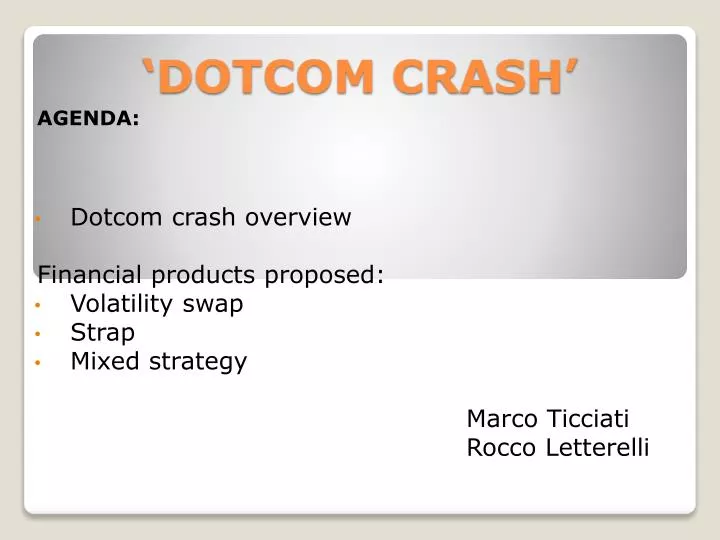 dotcom crash