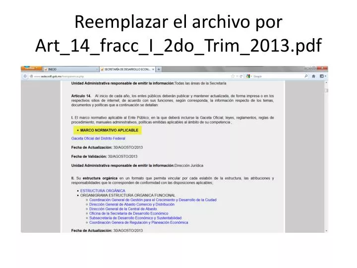 reemplazar el archivo por art 14 fracc i 2do trim 2013 pdf
