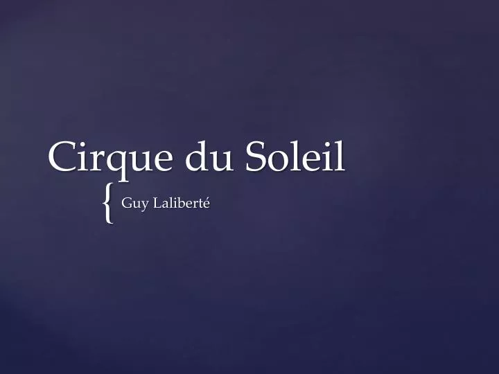 cirque du soleil