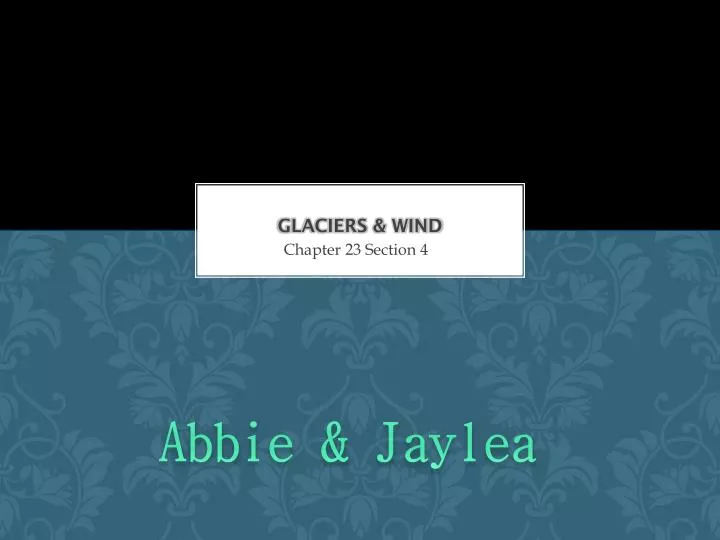 glaciers wind