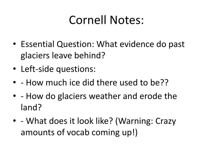 cornell notes