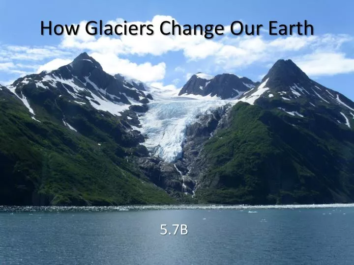 how glaciers change our earth