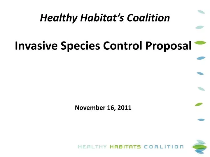 healthy habitat s coalition