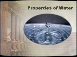 Properties of Water