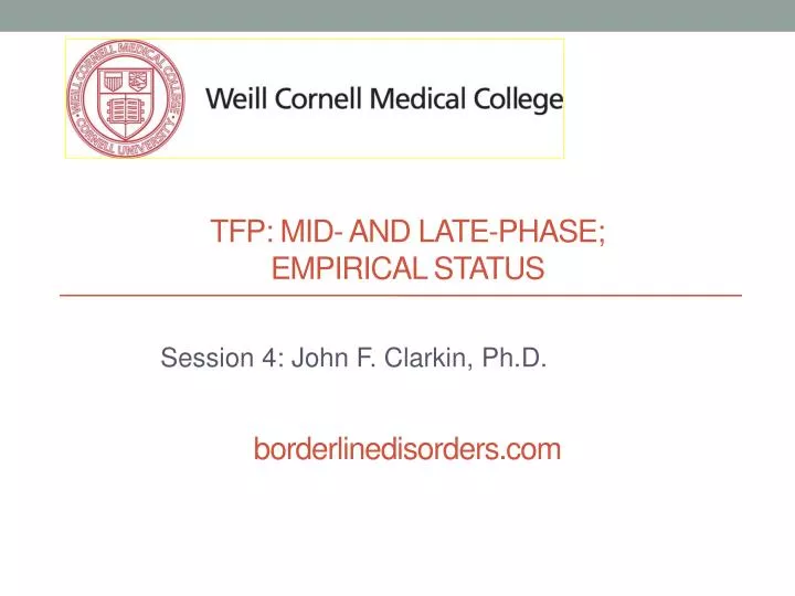 tfp mid and late phase empirical status borderlinedisorders com