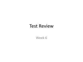 test review