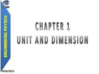 CHAPTER 1 UNIT AND DIMENSION