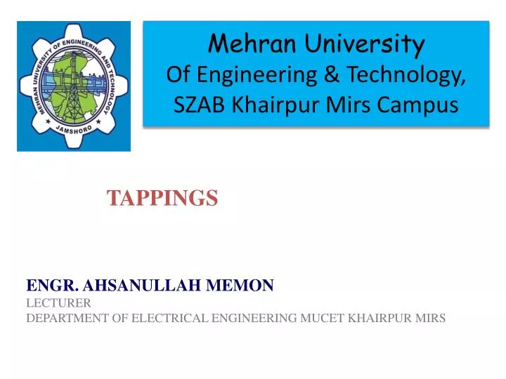 mehran university of engineering technology szab khairpur mirs campus