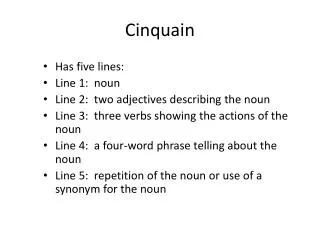 Cinquain