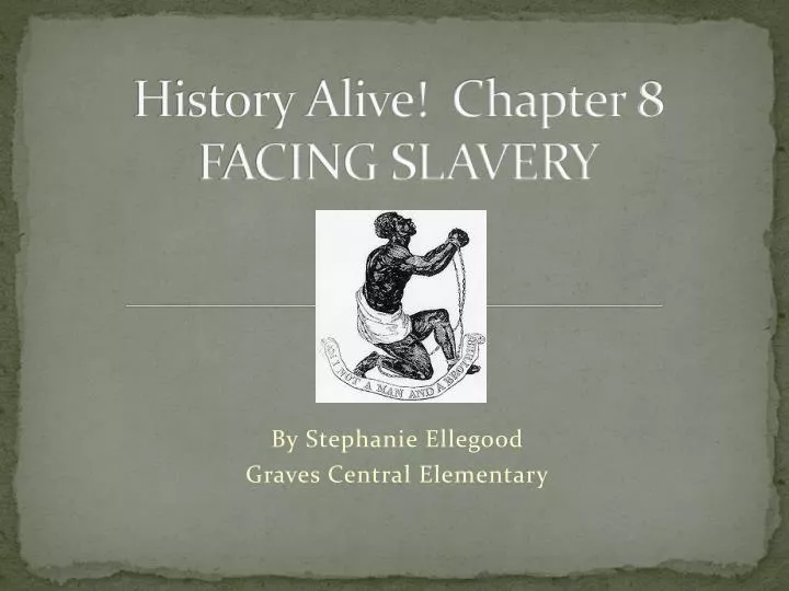 history alive chapter 8 facing slavery