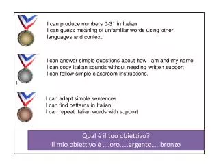 I can produce numbers 0-31 in Italian