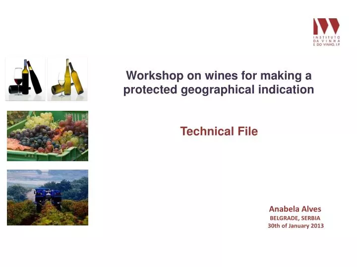 workshop on wines for making a protected geographical indication