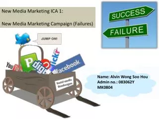 New Media Marketing ICA 1: New Media Marketing Campaign (Failures)