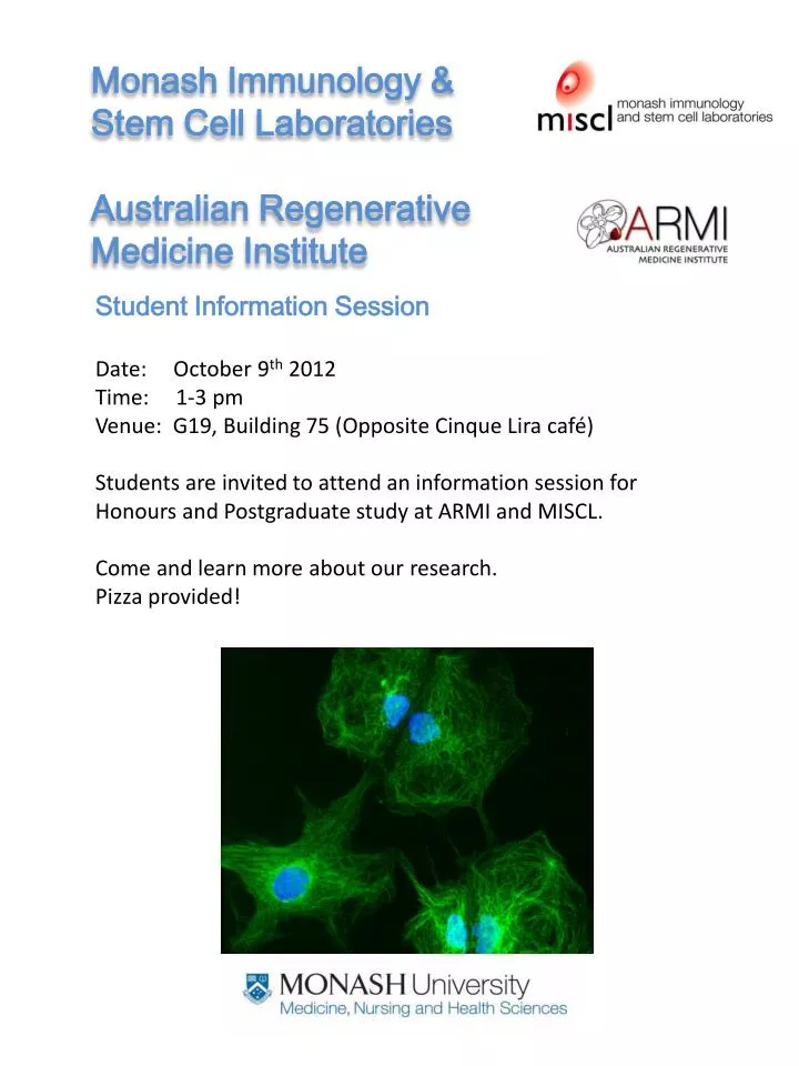 monash immunology stem cell laboratories australian regenerative medicine institute