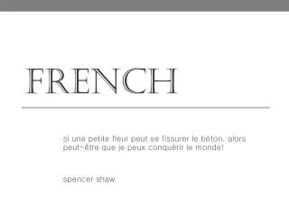 f rench
