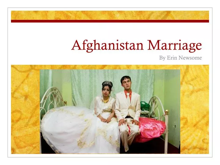 afghanistan marriage