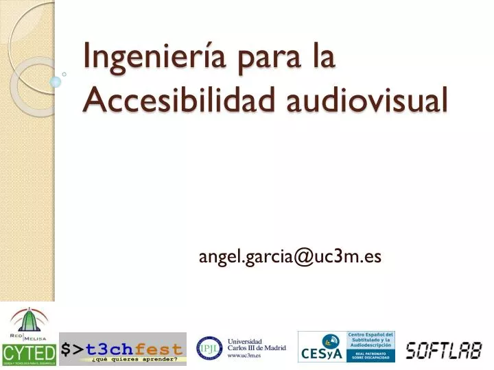 ingenier a para la accesibilidad audiovisual
